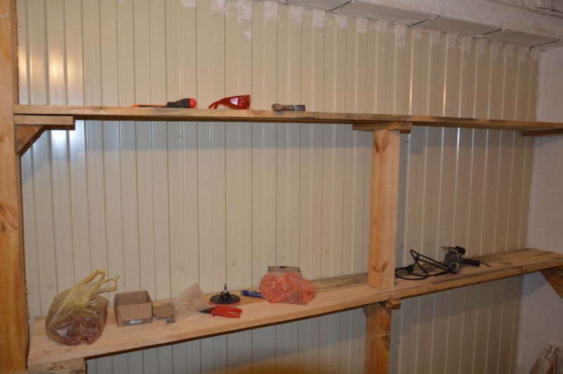garage storage installation