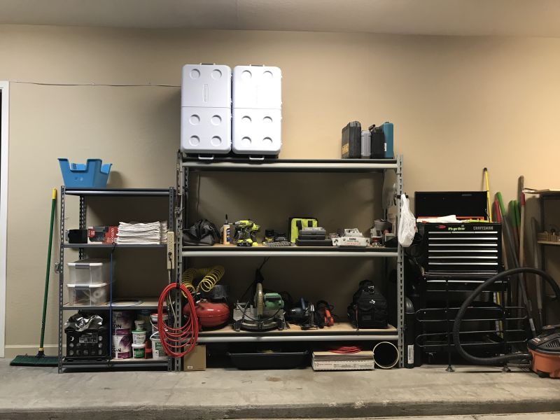 Organized Garage Shelving